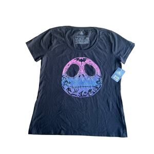 New Disney Store Glitter Nightmare Before Christmas Jack Skellington T-Shirt XL